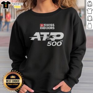 Nice Swiss indoors Basel ATP 500 sweatshirt featuring a stylish design in vibrant colors, perfect for tennis fans.