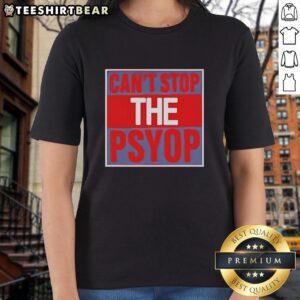 Pretty Can't Stop The Psyop Ladies Tee featuring a stylish graphic design on a comfortable women's t-shirt.