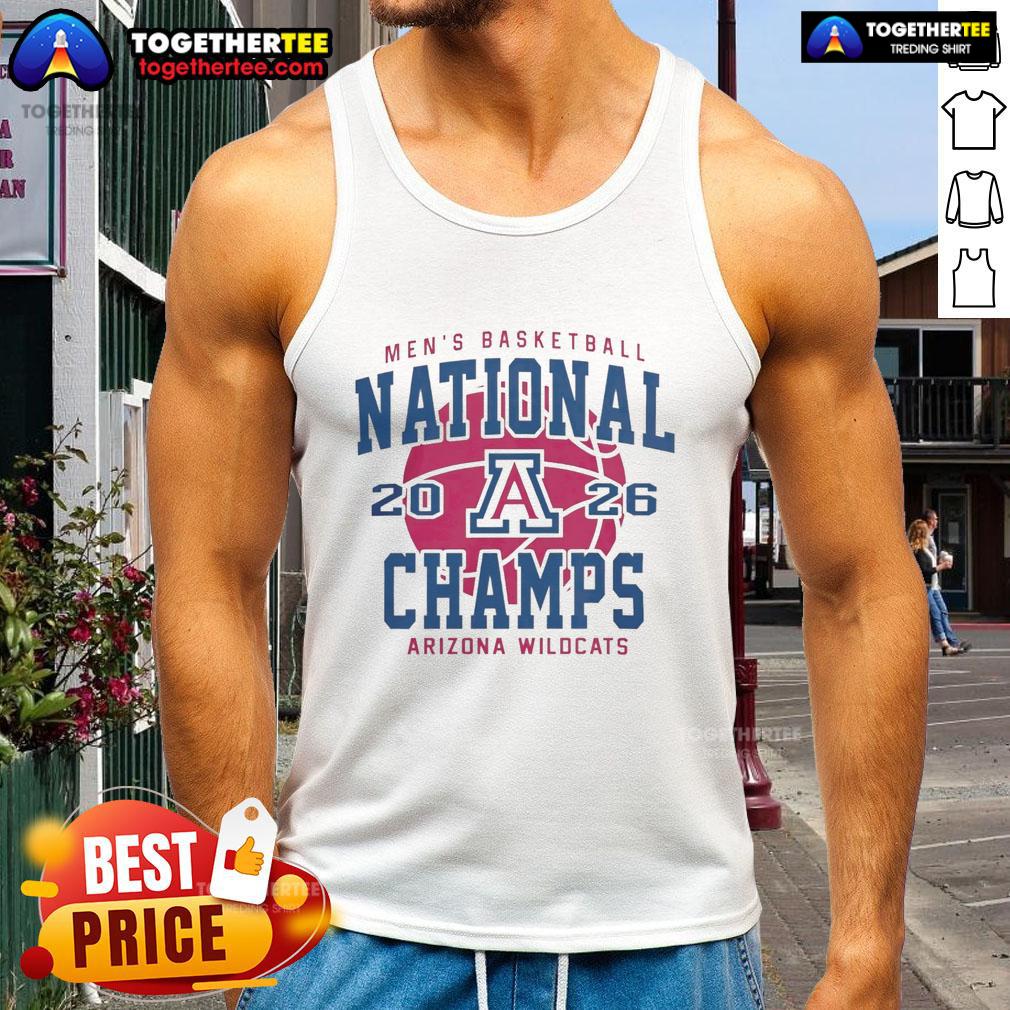 Top Arizona Wildcats 2026 NCAA Men's Basketball National Championship Game Indianapolis Indiana Tank Top Arizona Wildcats 2026 NCAA Men's Basketball National Championship Game tank top, featuring vibrant team colors and logo.