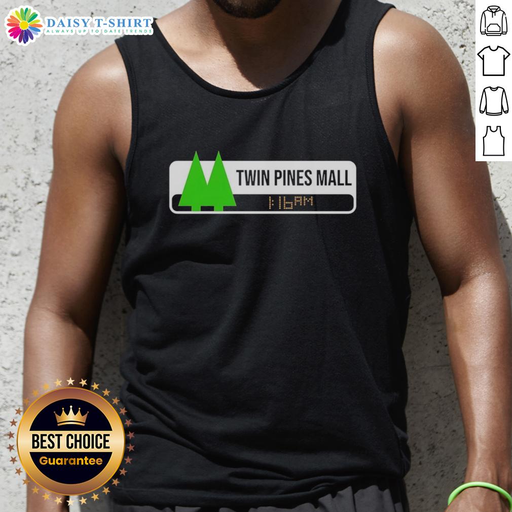 Top Back To The Future Twin Pines Mall 1 16Am Tank Top Back to the Future Twin Pines Mall tank top featuring iconic 1:16 AM time and retro design for fans and collectors.