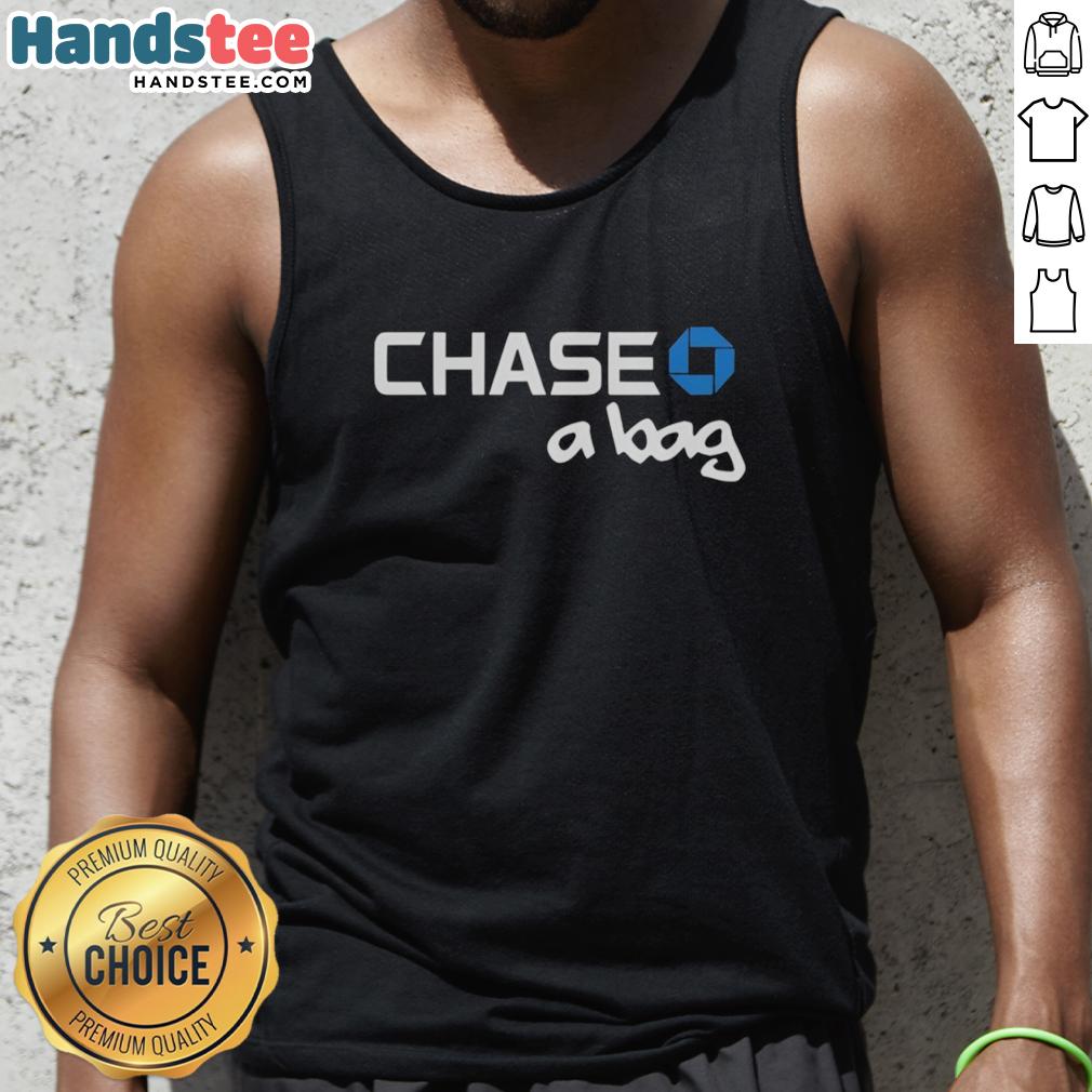 top-chase-a-bag-chase-bank-logo-tank-top Stylish Top Chase A Bag tank top featuring the Chase Bank logo, perfect for casual outings and showcasing your brand pride.