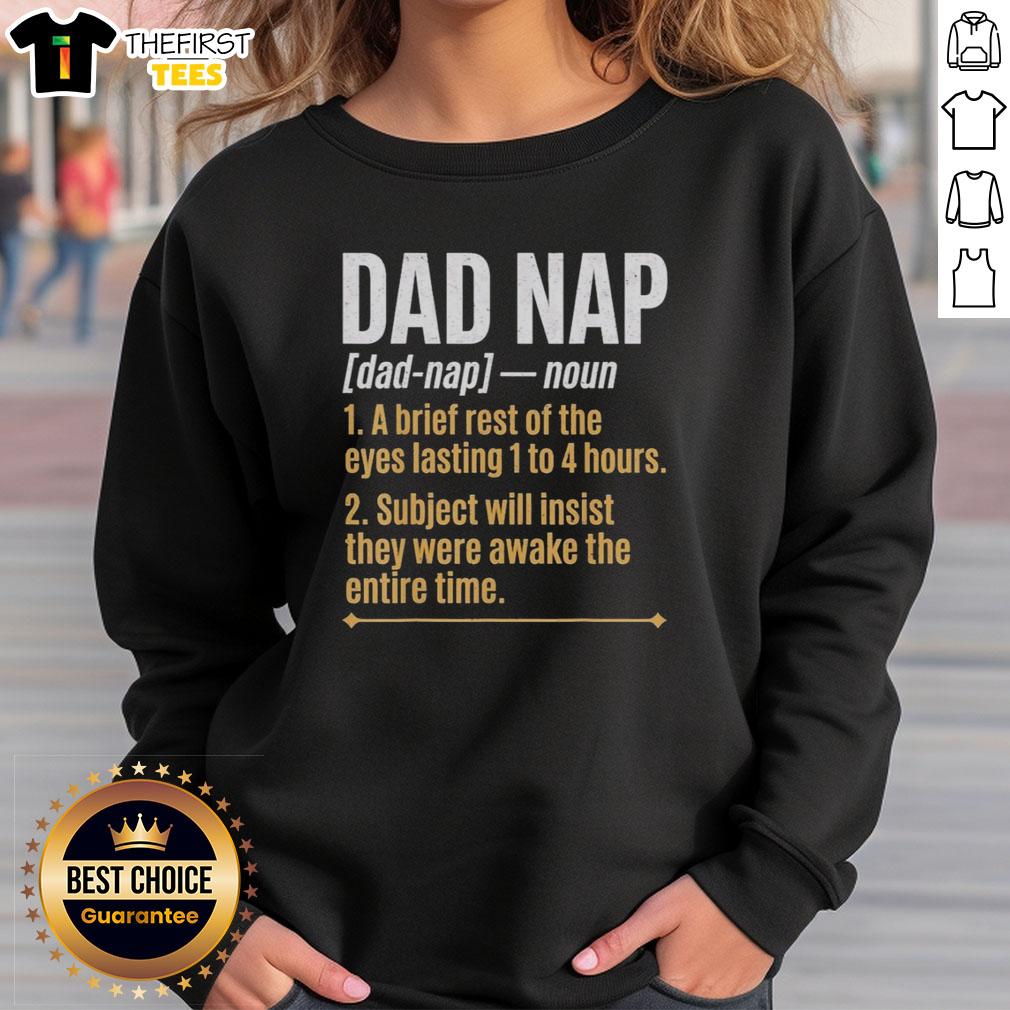 top-dad-nap-definition-fathers-day-humor-sleeping-dad-sweatshirt Funny 'Top Dad Nap Definition' sweatshirt featuring a sleeping dad, perfect for Father's Day humor and gift ideas.