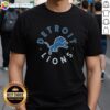 Alt Text: Top Detroit Lions Circle T-Shirt featuring bold team logo, perfect for fans supporting the Lions in style.