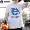 Top Ecstasy Logo Parody T-Shirt featuring a playful twist on the classic logo, perfect for casual wear and party vibes.