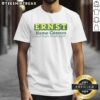 Alt Text: Top Ernst Home Center Start Right Finish Right T-Shirt featuring a stylish design for DIY enthusiasts.
