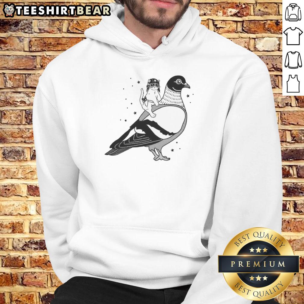 top-gary-riding-pigeon-the-cat-wearing-a-hat-flies-on-the-back-of-a-dove-hoodie Top Gary riding pigeon cat in a hat flies on the back of a dove hoodie, showcasing a whimsical animal adventure.