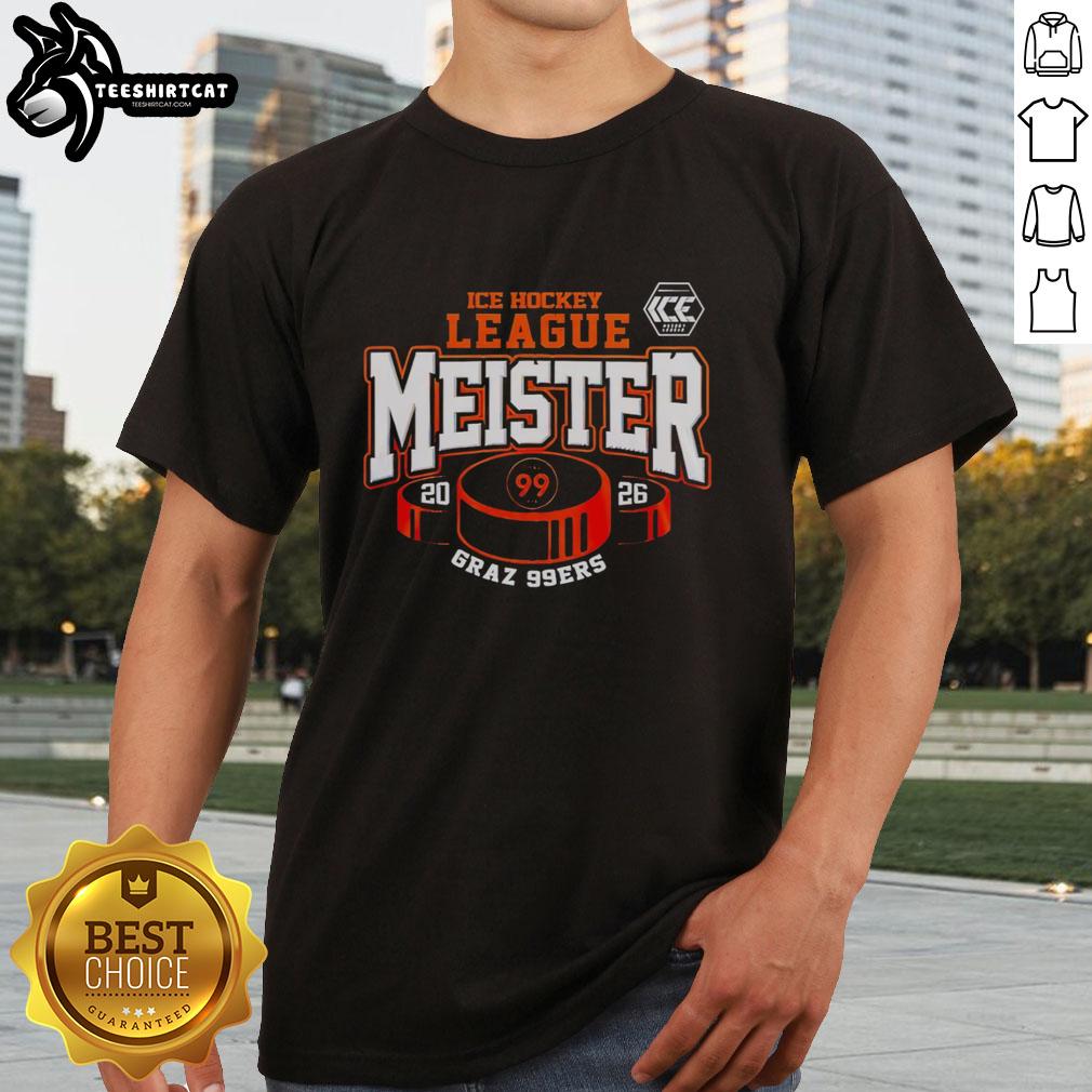 top-graz-99ers-hockey-meister-ice-hockey-league-2026-t-shirt Top Graz 99Ers Hockey Meister Ice Hockey League 2026 T-Shirt featuring vibrant team colors and logo design.