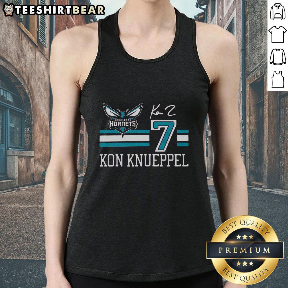 top-hornets-kon-knueppel-signature-jersey-tank-top Top Hornets Kon Knueppel signature jersey tank top in vibrant colors, perfect for sports fans and casual wear.
