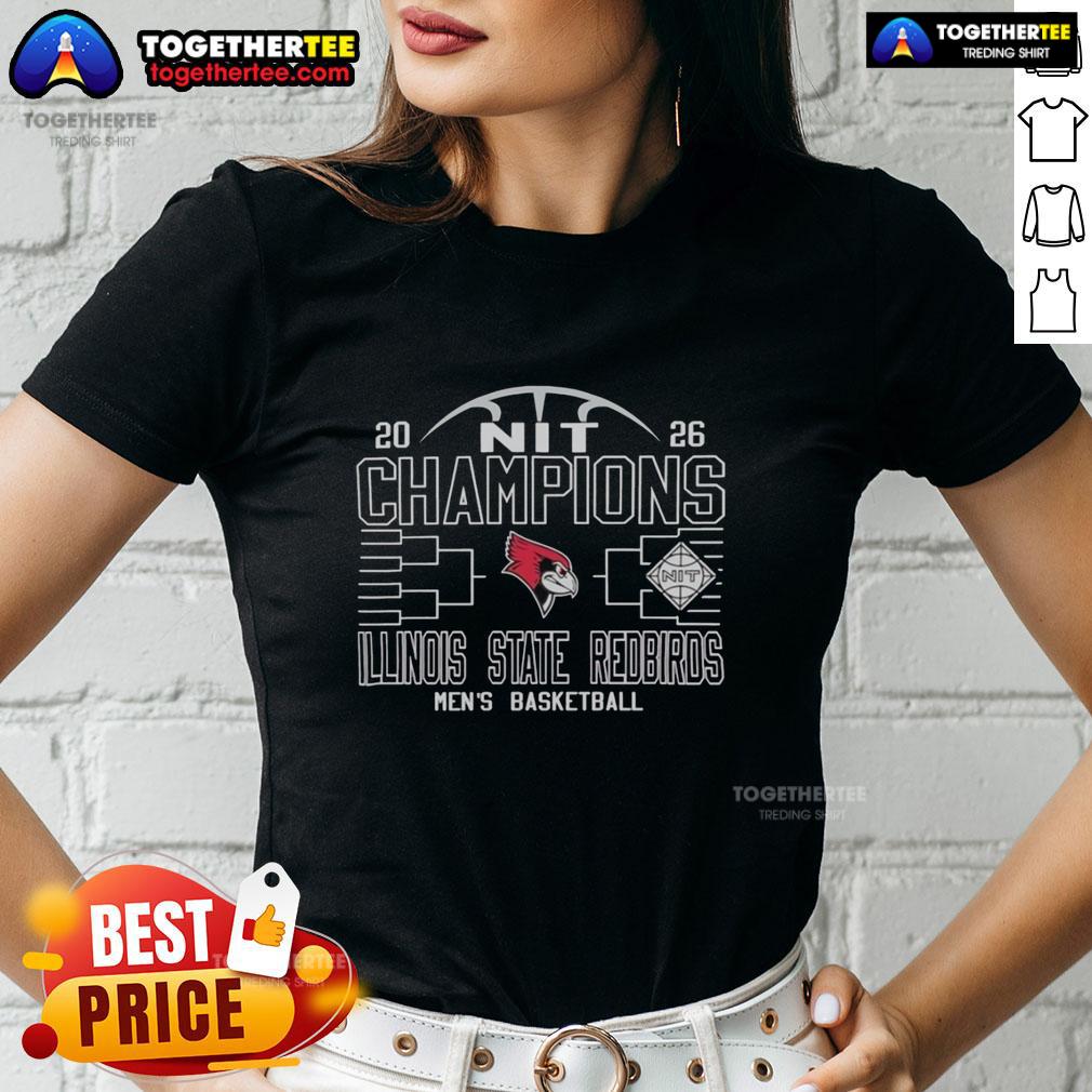Top Illinois State Redbirds Men'S Basketball Nit Champions 2026 Ladies Tee Top Illinois State Redbirds Men's Basketball NIT Champions 2026 ladies tee featuring team logo and vibrant design.
