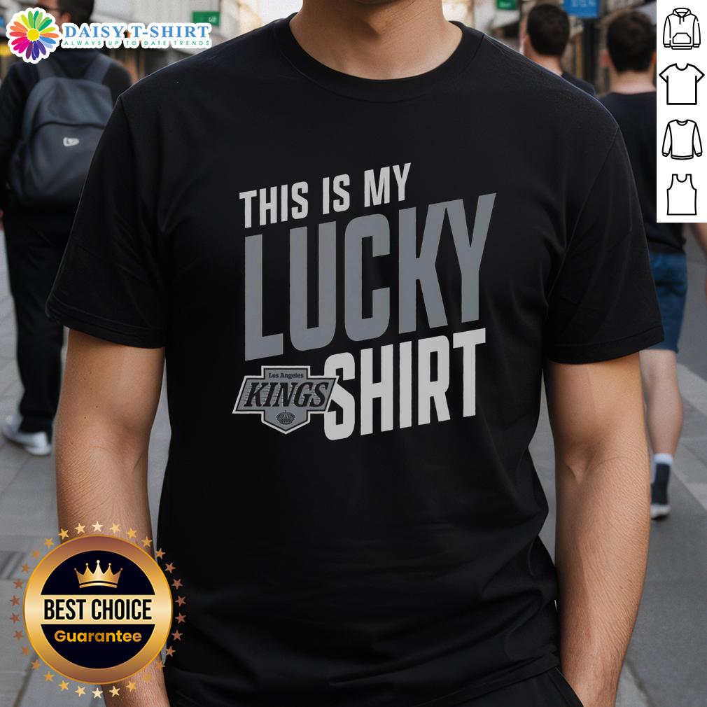 Top Los Angeles Kings This Is My Lucky T Shirt Top Los Angeles Kings 'This Is My Lucky' T-shirt featuring team colors and logo, perfect for Kings fans and game day.