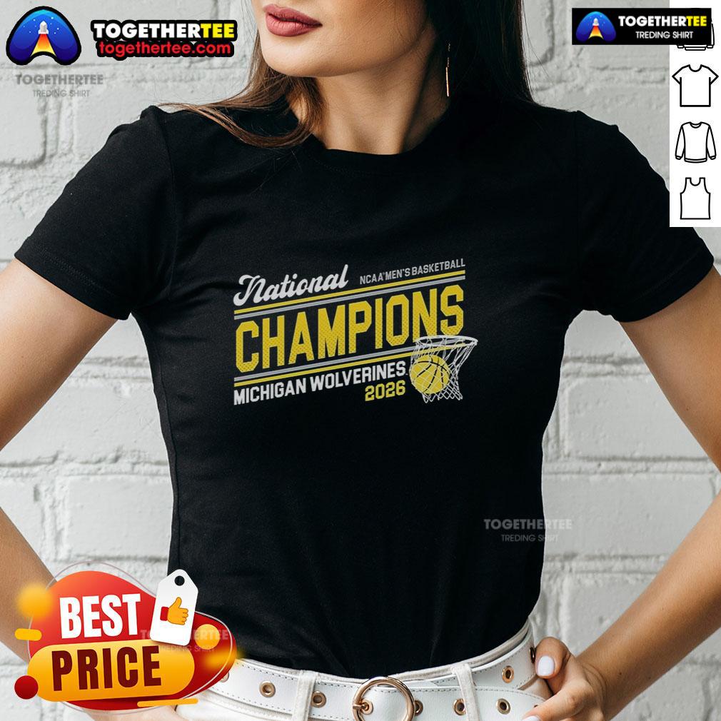 Top Michigan 2026 Basketball National Champions Ladies Tee Top Michigan 2026 Basketball National Champions Ladies Tee featuring vibrant team colors and championship logo design.