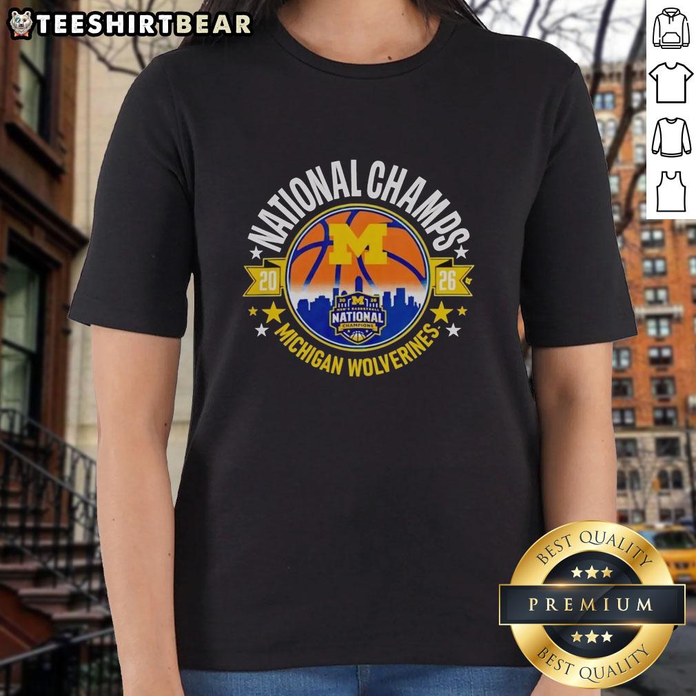 top-michigan-wolverines-mbb-2026-national-champions-circle-ladies-tee Top Michigan Wolverines MBB 2026 National Champions Circle Ladies Tee featuring vibrant team colors and logo.