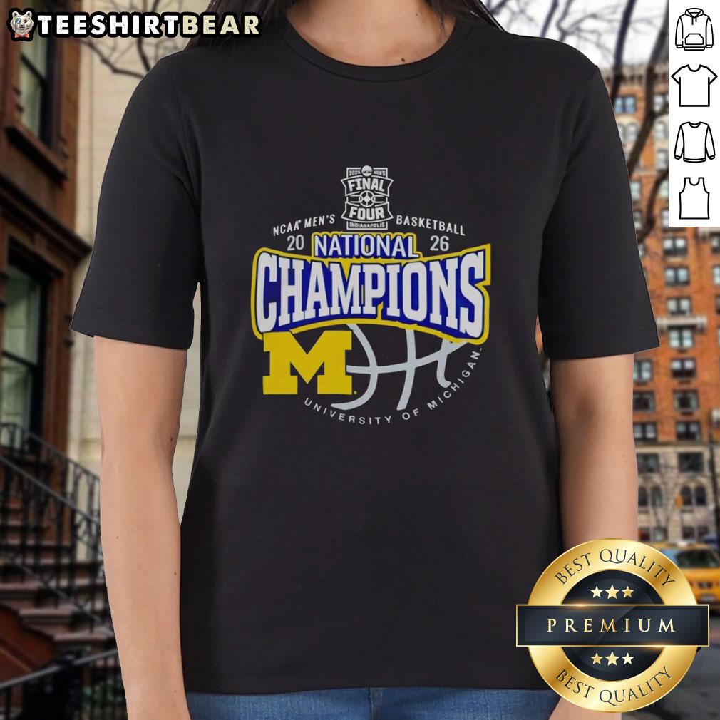 top-michigan-wolverines-national-champions-ladies-tee Alt Text: Top Michigan Wolverines National Champions Ladies Tee featuring team colors and logo, perfect for fans.