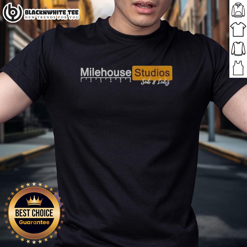 Top Milehouse Studios T Shirt Top Milehouse Studios T-Shirt featuring vibrant design, perfect for fans of unique, stylish apparel.