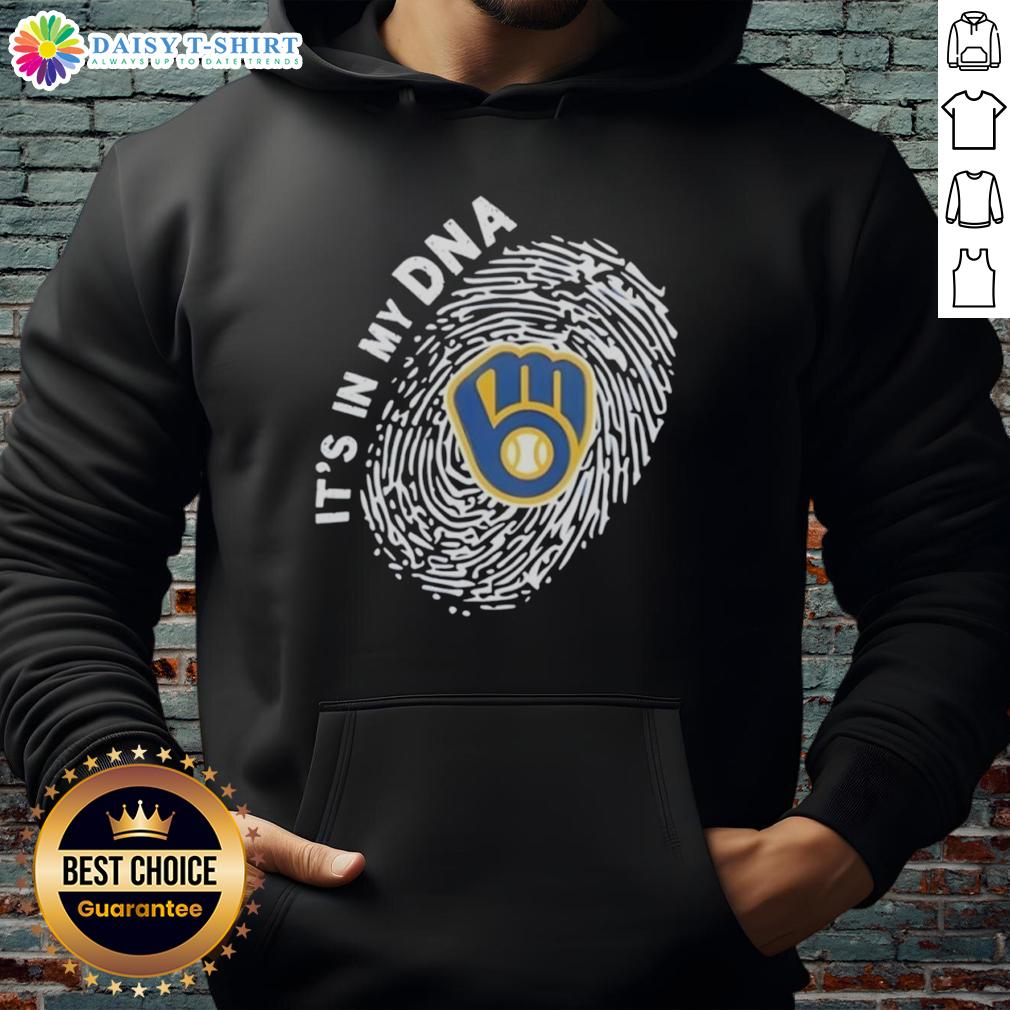 Top Milwaukee Brewers In My Dna Logo Hoodie Top Milwaukee Brewers In My DNA Logo Hoodie featuring team colors and emblem, perfect for fans and stylish wear.