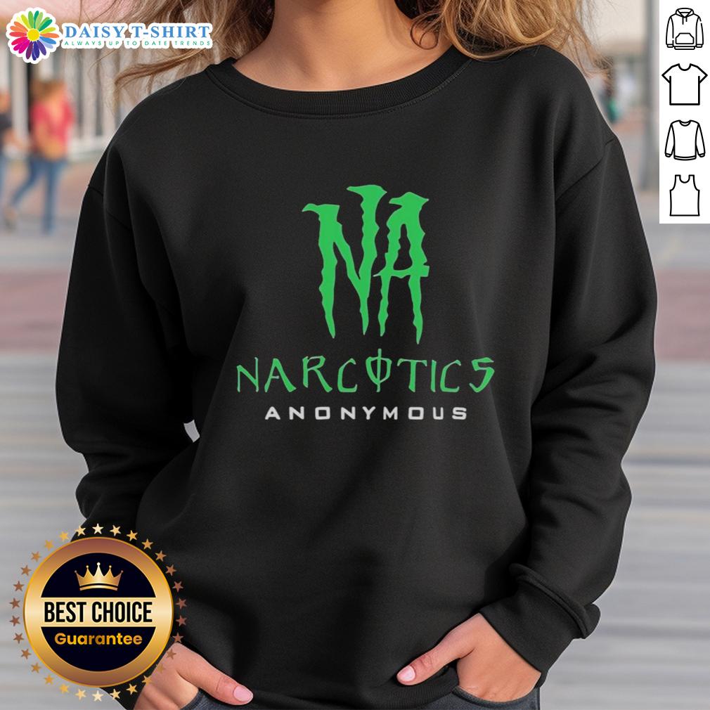 Top Narcotics Anonymous Logo Sweatshirt Cozy Top Narcotics Anonymous logo sweatshirt, featuring the NA symbol on a stylish and comfortable design.