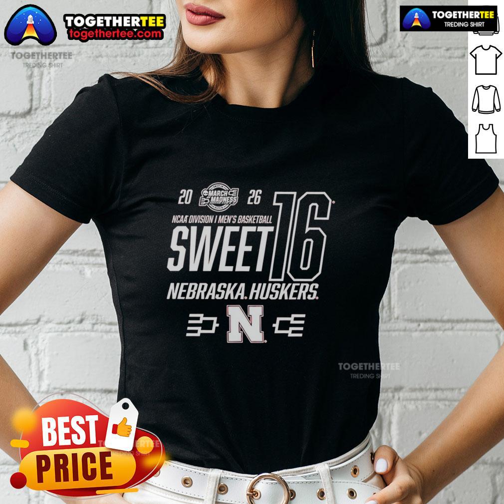 Top Nebraska Cornhuskers Ncaa March Madness Sweet 16 2026 Ladies Tee Top Nebraska Cornhuskers NCAA March Madness Sweet 16 2026 ladies tee showcasing team spirit and style.