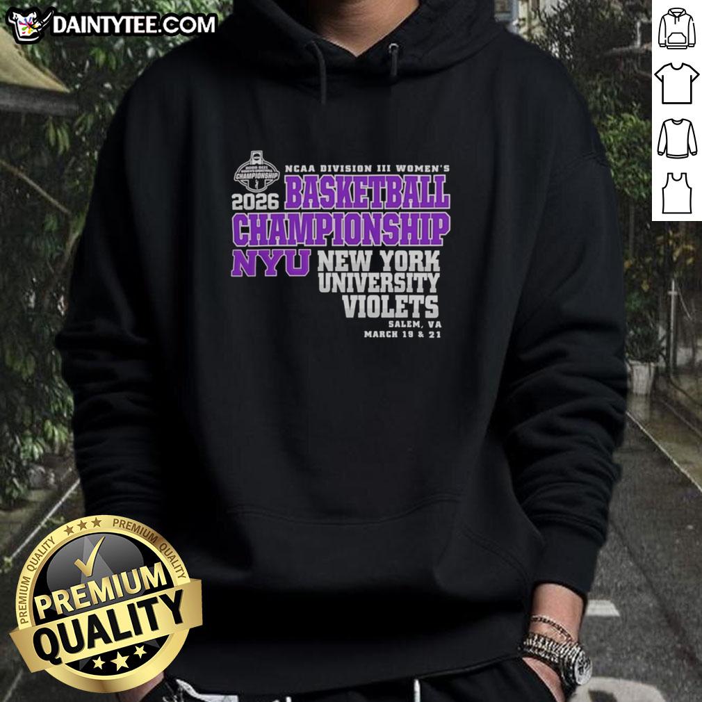 top-new-york-university-violets-2026-ncaa-division-iii-womens-basketball-final-championship-hoodie Top New York University Violets 2026 NCAA Division III Women's Basketball Final Championship hoodie in vibrant colors.