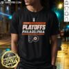Top Philadelphia Flyers NHL Stanley Cup Playoffs 2023 T-Shirt featuring team colors and logo, perfect for fans.