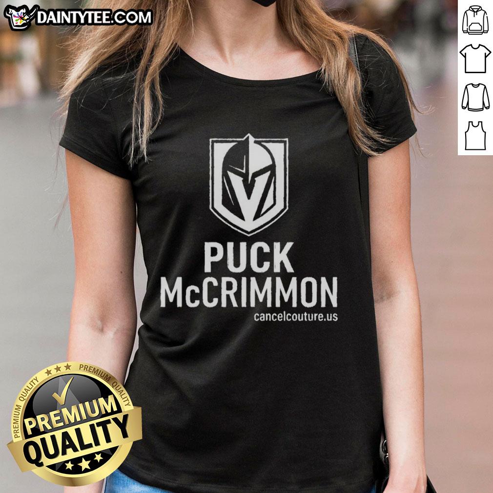 top-puck-mccrimmon-vegas-golden-knights-logo-ladies-tee Top Puck McCrimmon Vegas Golden Knights logo on ladies tee, perfect for fans supporting the NHL team.