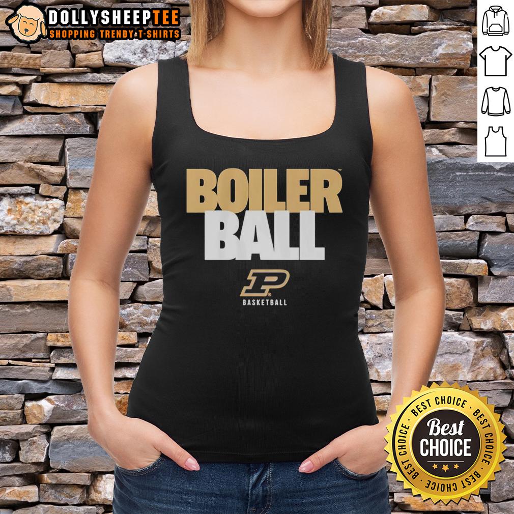 Top Purdue Boilermakers Ncaa Basketball Boiler Ball Text Stack Tank Top Alt Text: Top Purdue Boilermakers NCAA Basketball Boiler Ball Text Stack Tank Top featuring bold team graphics and comfortable fit.