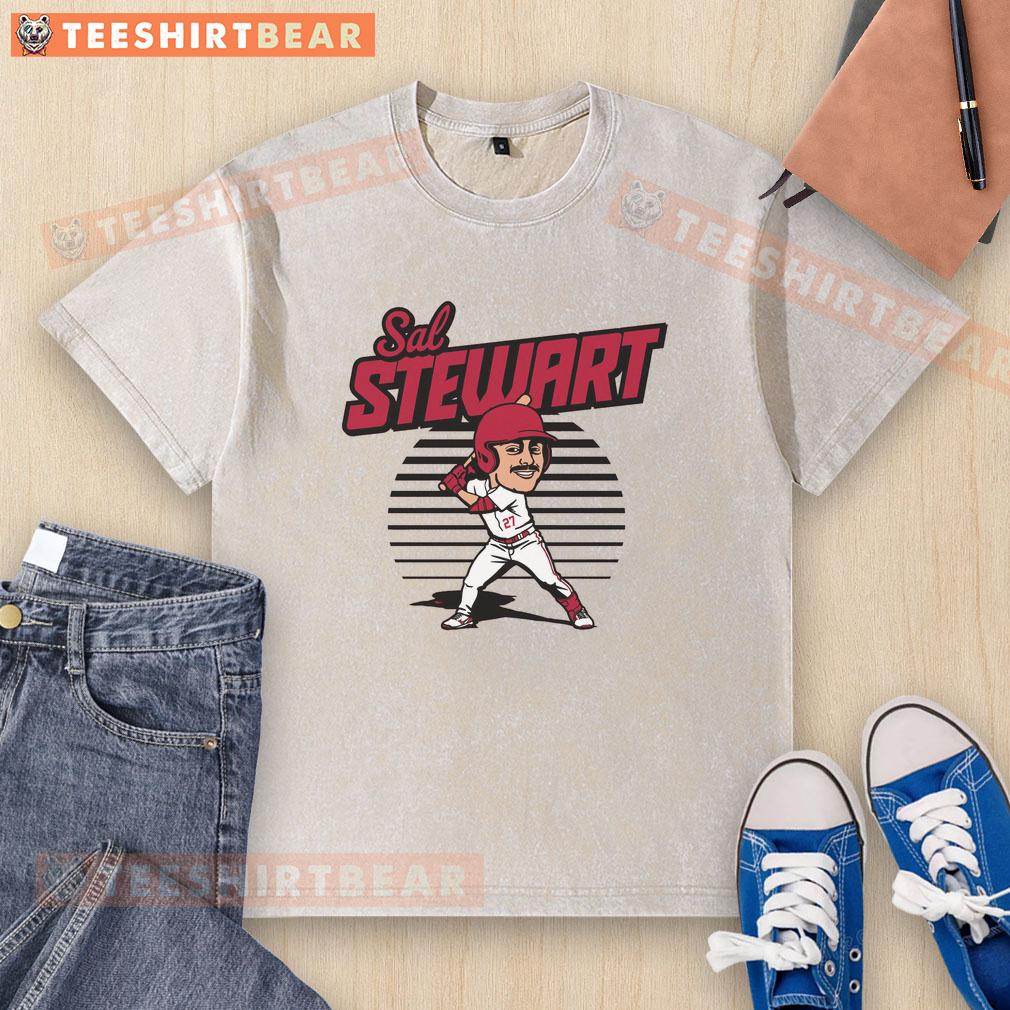 top-sal-stewart-caricature-toon-washed-t-shirt Top Sal Stewart caricature on a stylish washed t-shirt, perfect for fans seeking unique apparel.