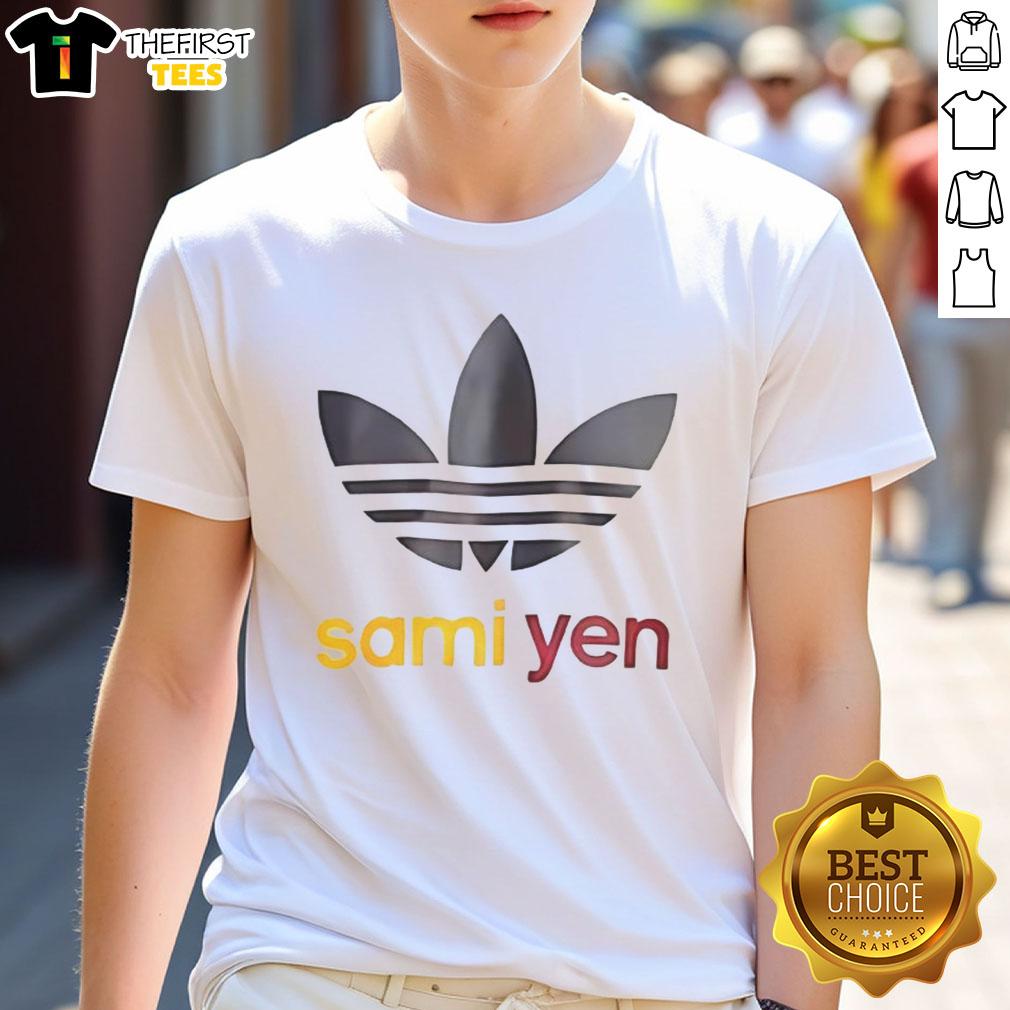 top-sami-yen-logo-parody-t-shirt-1 Top Sami Yen Logo Parody T-Shirt featuring a creative twist on the iconic design for fans and fashion enthusiasts.