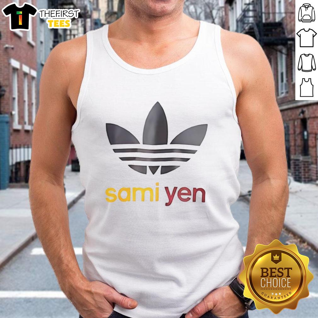 top-sami-yen-logo-parody-tank-top Top Sami Yen logo parody tank top featuring a unique design for trendy fashion lovers.