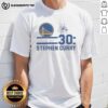 Alt Text: Top Stephen Curry Golden State Warriors T-Shirt featuring signature name and number, perfect for fans and collectors.