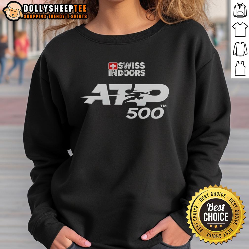 Top Swiss Indoors Basel Atp 500 Sweatshirt Top Swiss Indoors Basel ATP 500 sweatshirt featuring stylish design and vibrant colors, perfect for tennis fans.