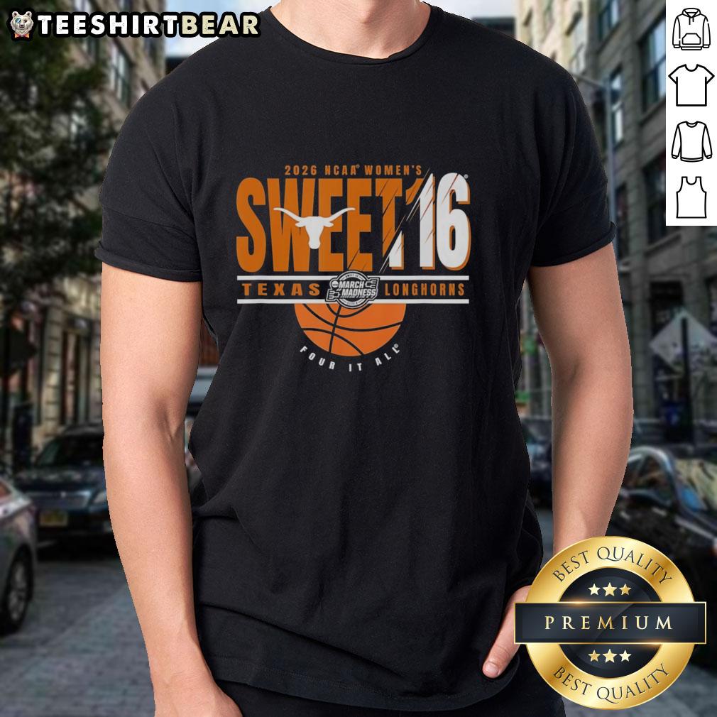 top-texas-longhorns-ncaa-womens-sweet-16-2026-mens-march-madness-four-it-all-t-shirt-1 Texas Longhorns NCAA Women's Sweet 16 2026 Men's March Madness T-shirt featuring bold graphics and team colors.