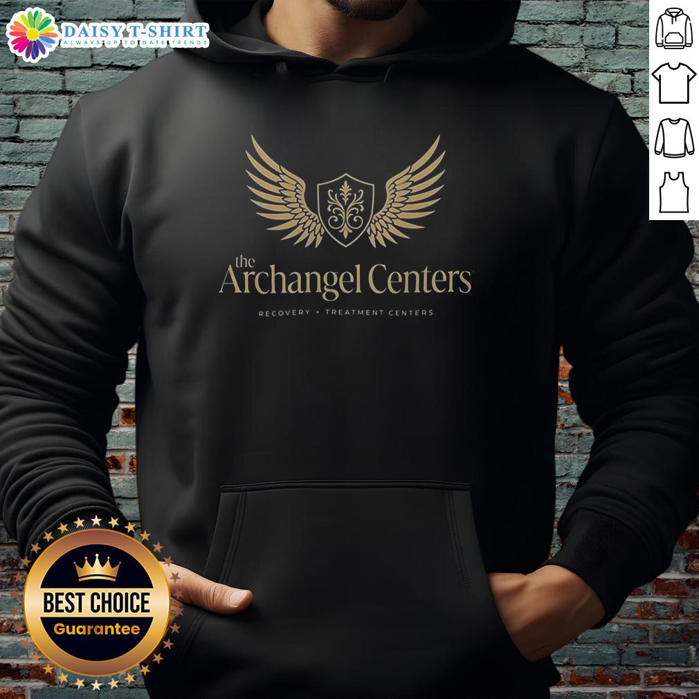 Top The Archangel Centers Recovery Treatment Centers Hoodie Top The Archangel Centers Recovery Treatment Centers hoodie in black, promoting addiction recovery and wellness.