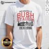 Vintage Top The Bush Stadium Years 1931-1996 Indianapolis T-Shirt featuring iconic baseball graphics and retro design.