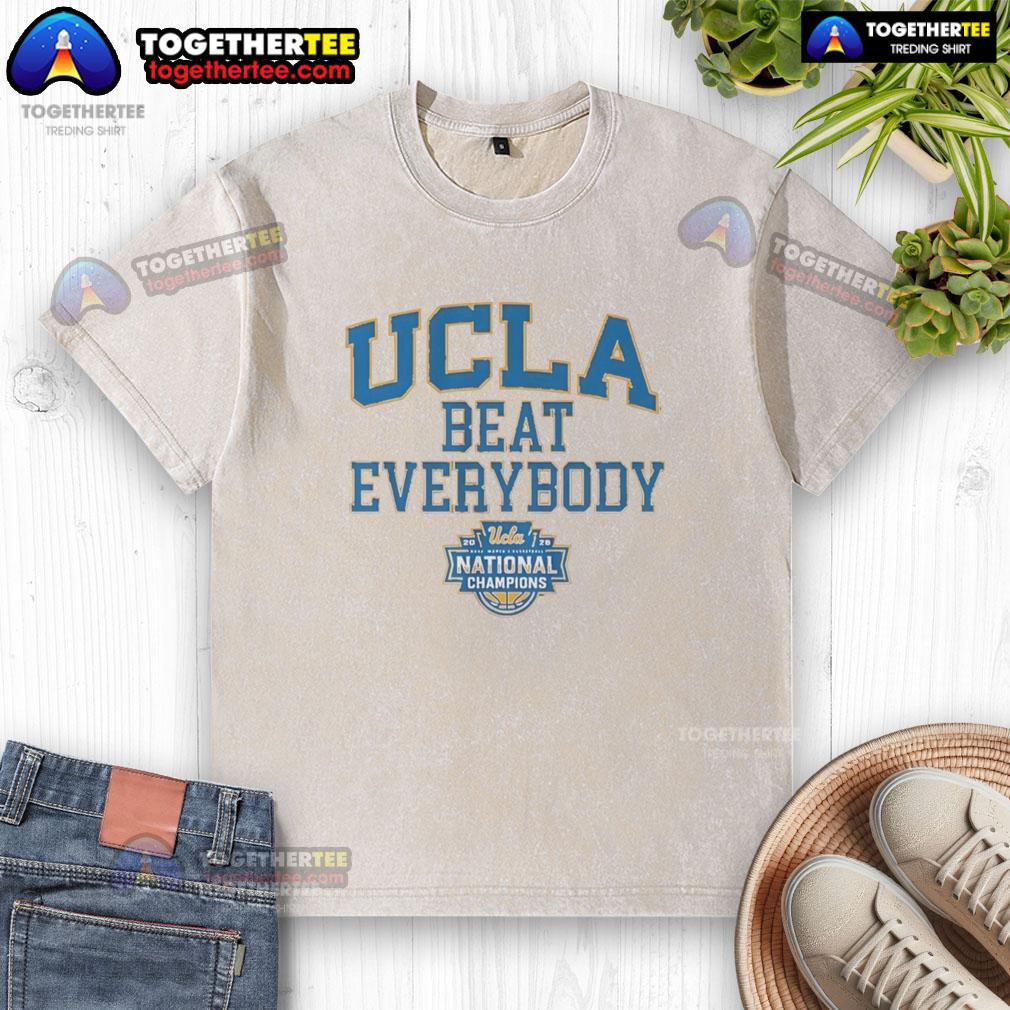 Top Ucla Bruins Wbb Beat Everybody Washed T Shirt Top UCLA Bruins WBB Beat Everybody Washed T-Shirt featuring vibrant team colors and logo, perfect for fans.
