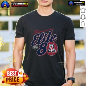 Good Arizona Wildcats Men's Basketball Elite 8 March Madness T-Shirt featuring team colors and logo for fans.