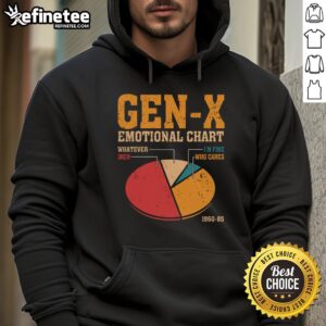 Official Gen X Emotional Chart Hoodie featuring vibrant graphic design and cozy fit, perfect for Gen X enthusiasts.