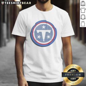 Stylish Good Tennessee Titans Rivet Logo T-Shirt featuring the iconic Titans logo in vibrant colors.