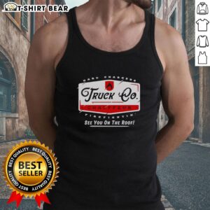 Top Truck Chauffeur Hard Changers Firefighting tank top featuring bold graphics, perfect for firefighting enthusiasts.