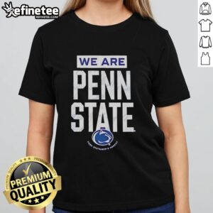 Alt Text: Stylish ladies tee featuring the Penn State Nittany Lions hockey logo, perfect for fans and casual wear.