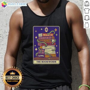 Awesome The Bookworm RPG tank top featuring a whimsical design perfect for gamers and book lovers alike.