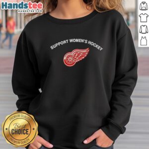 Womens hockey sweatshirt featuring a stylish design to support the Detroit Red Wings.