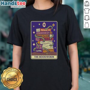 Stylish Nice-The-Bookworm-RPG ladies tee featuring a playful bookworm design, perfect for RPG fans and readers.