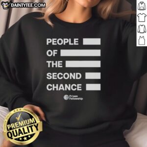 Good People of the Second Chance sweatshirt in cozy fabric, featuring uplifting design for supportive community wear.