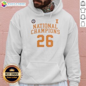 Alt Text: Illinois NCAA Division I Men's Basketball National Champions hoodie featuring bold team colors and logo design.