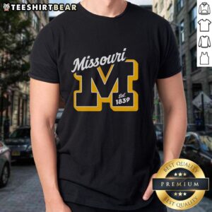 Official Missouri Est 1839 Vintage T-Shirt featuring retro design and state pride graphics for Missouri enthusiasts.