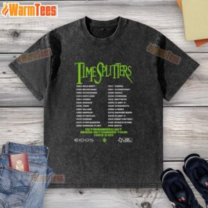 Good Timesplitters Outnumbered But Never Outgunned tour washed t-shirt featuring vibrant graphics and soft fabric.