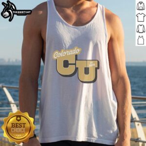 Good Colorado Est 1876 Old Gold Tank Top featuring a vintage design perfect for Colorado pride and casual wear.