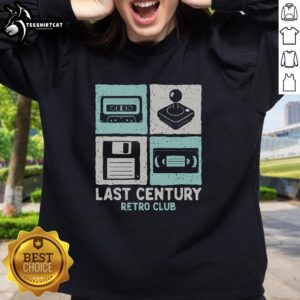 Good Last Century Retro Club Sweatshirt in vibrant colors, showcasing a vintage design perfect for retro fashion enthusiasts.