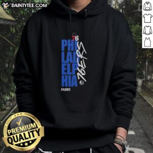 Good Philadelphia 76ers playoff NBA 2026 hoodie featuring team colors and logo, perfect for fans cheering in style.