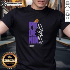 Alt Text: Top Phoenix Suns Playoff NBA 2026 T-Shirt featuring vibrant team colors and logo, perfect for fans celebrating the playoffs.